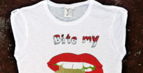 T-shirt Donna LIPS mini