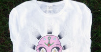 T-shirt Donna SKULL PINK mini